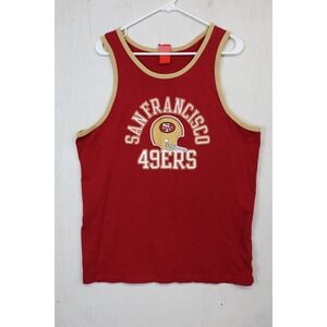 Nike San Francisco 49ers NFL Tank Top T-Shirt Mens Size XL Red Spell Out NFL